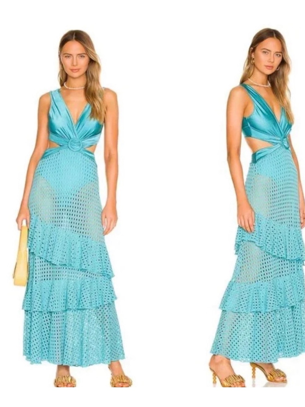 PatBO Crochet Cut-Out Maxi Dress – Size Small